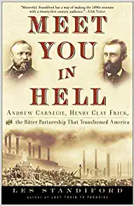 Book cover with a group of people standing in front of smokestacks at a factory
