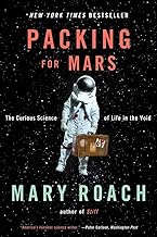 Book cover with an astronaut carrying a suitcase among the stars