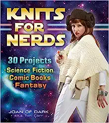 Book cover with a woman dressed as princess leia