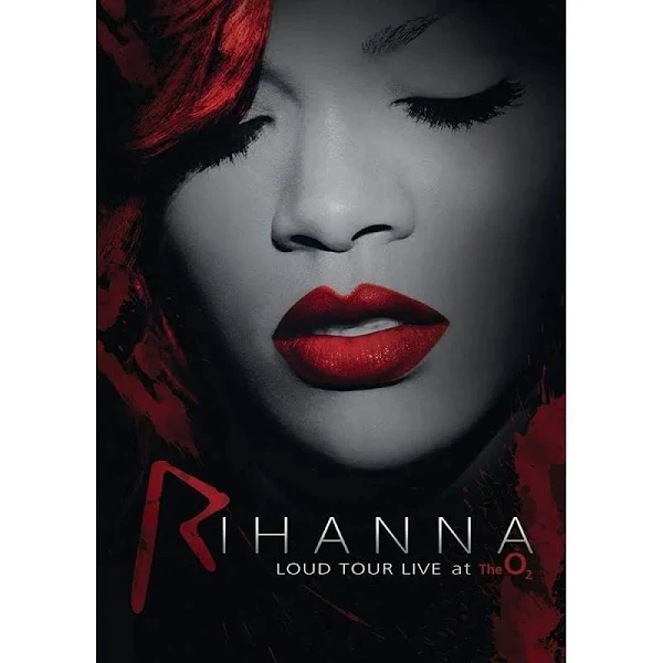 DVD cover with a photo of Rihanna