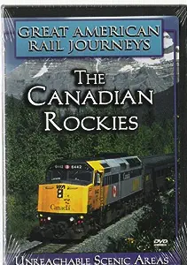 DVD cover with a train rolling through the rockies