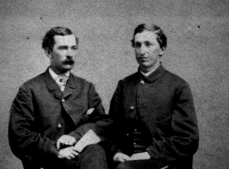 C.C. Williams (left) and Vespasian Warner (right), photographed on July 31, 1861, in Vicksburg, Mississippi.