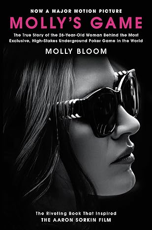Book cover with a photo of a woman's face wearing sunglasses