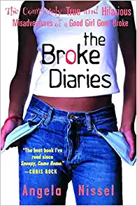 Book cover with a woman in a white tank top and jeans with her jean pockets turned out