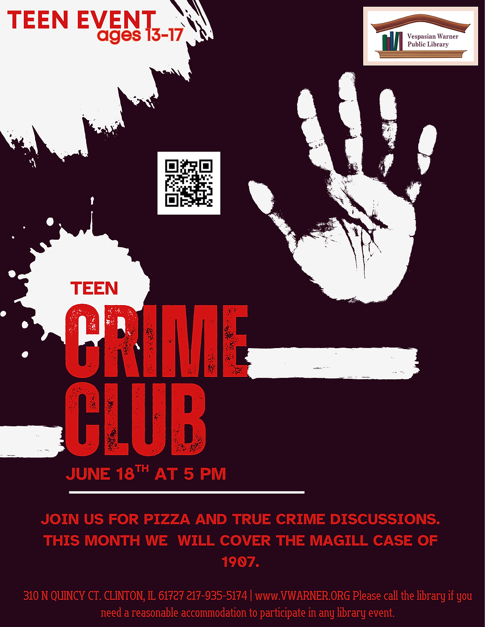 June Crime Club (Teen 13-17)