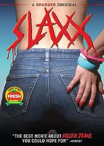 DVD cover with a photo of a woman from the back wearing a pair of jeans