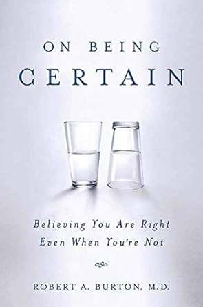 Book cover with two glasses half empty with one turned upside down