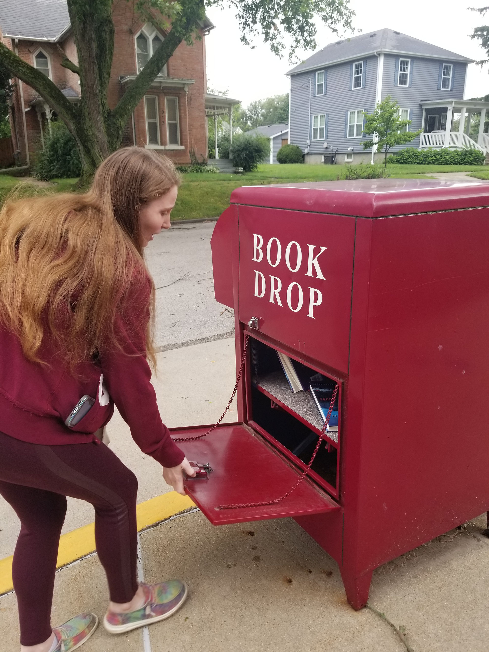 Madyson - Circulation Clerk / Outreach - Emptying the book drop
