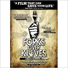 DVD cover with a hand holding a fork