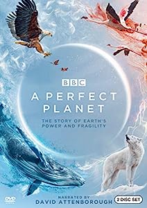 DVD cover with an eagle, flamingos, sperm whale and wolf