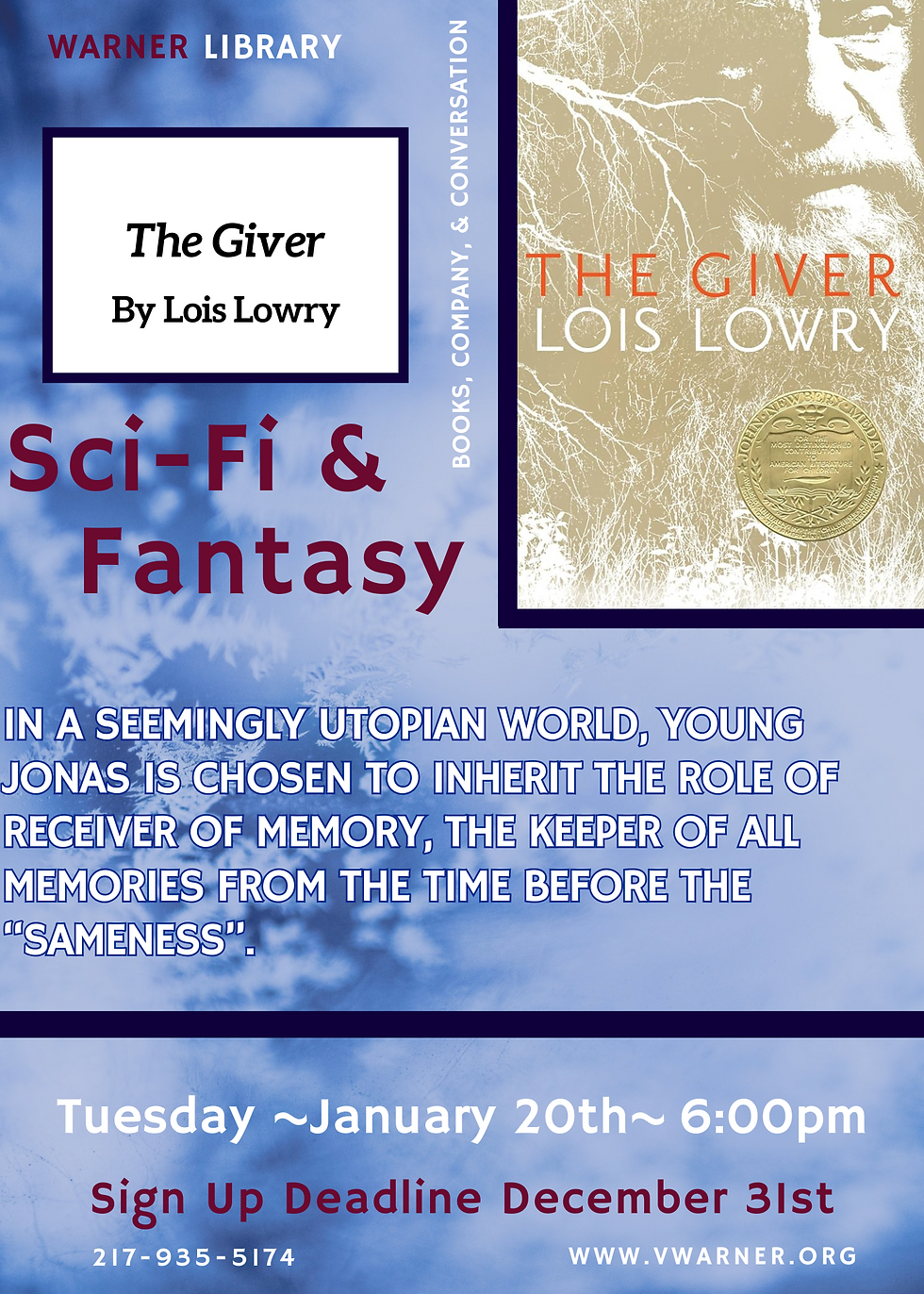 January's Sci-Fi/Fantasy Book Club (Adult)