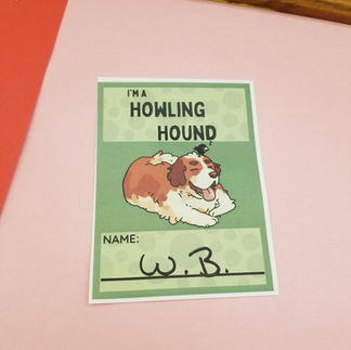 Photo of W.B.'s reading tracker on the board