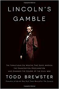 Book cover with Abraham Lincoln standing