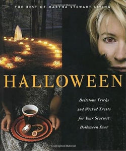 Book cover with Martha Stewart surrounded by Halloween things