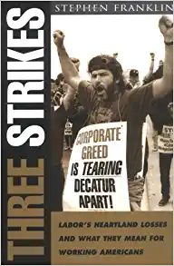 Book cover with a photo of a man holding a protest sign