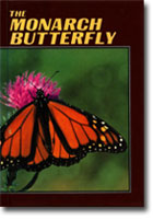 Book cover with a photo of a monarch butterfly on a pink flower