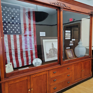 Local History Display highlighting artifacts from the county courthouses