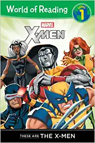 Book cover with cartoon X-men