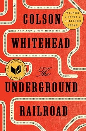 Book cover with railroad tracks across the cover
