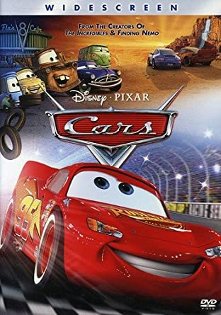 DVD cover with a cartoon race car on the front