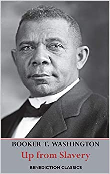 Book cover with a black and white photograph of Booker T. Washington