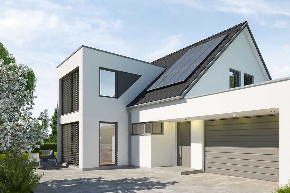 Extérieur et garage installés par Fermetures Lepicard à Rouen