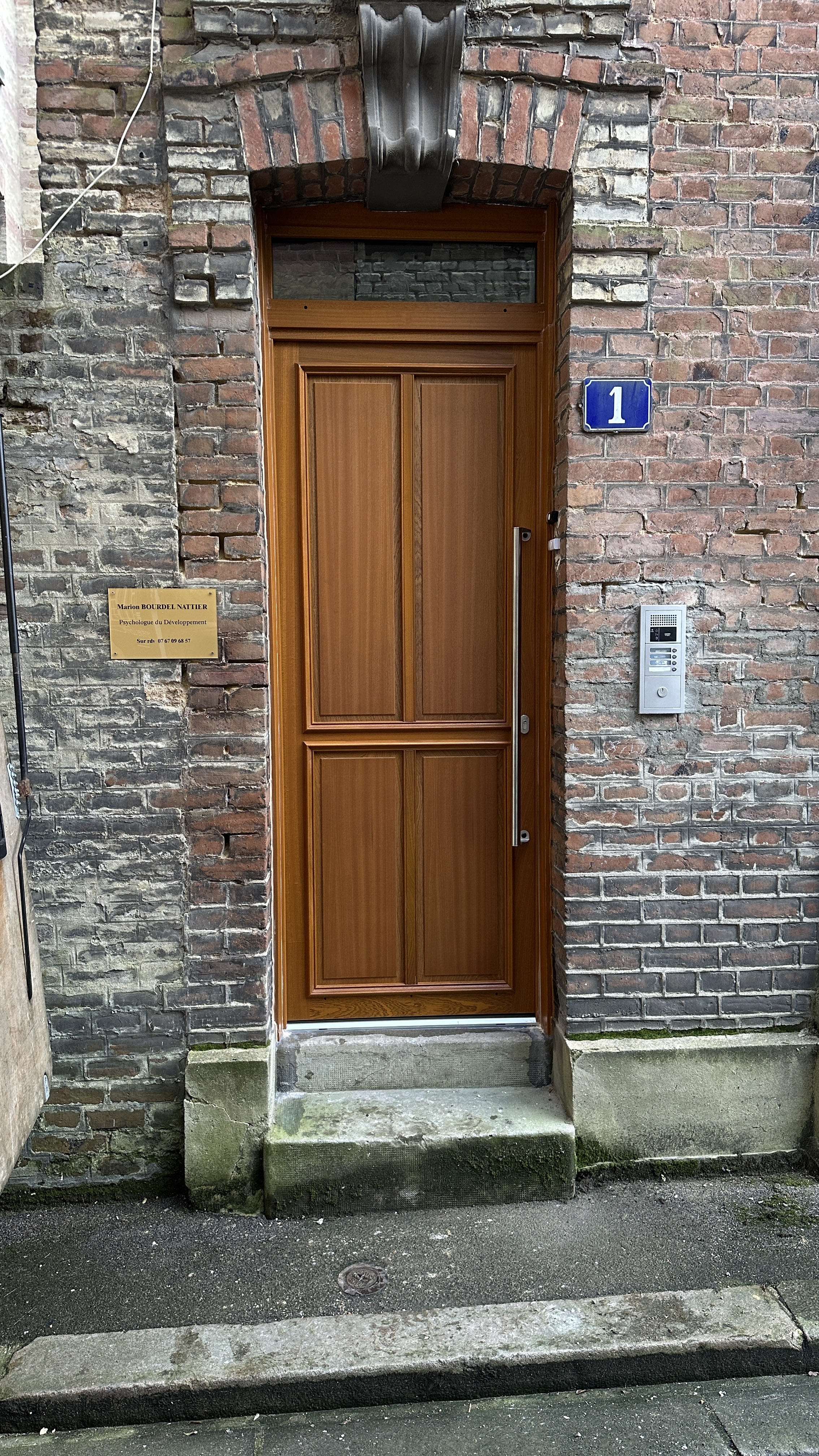 porte en bois pleine sur mesure posé par fermetures lepicard à deville les rouen prioche de rouen 
