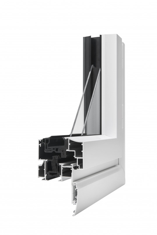 coupe technique de fenêtres Alu