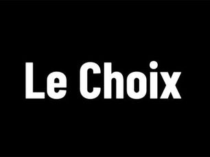 affiche en noir et blanc Le choix