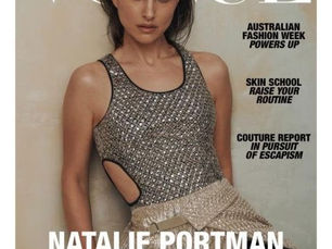 couverture du magazine voque avec nathalie portman