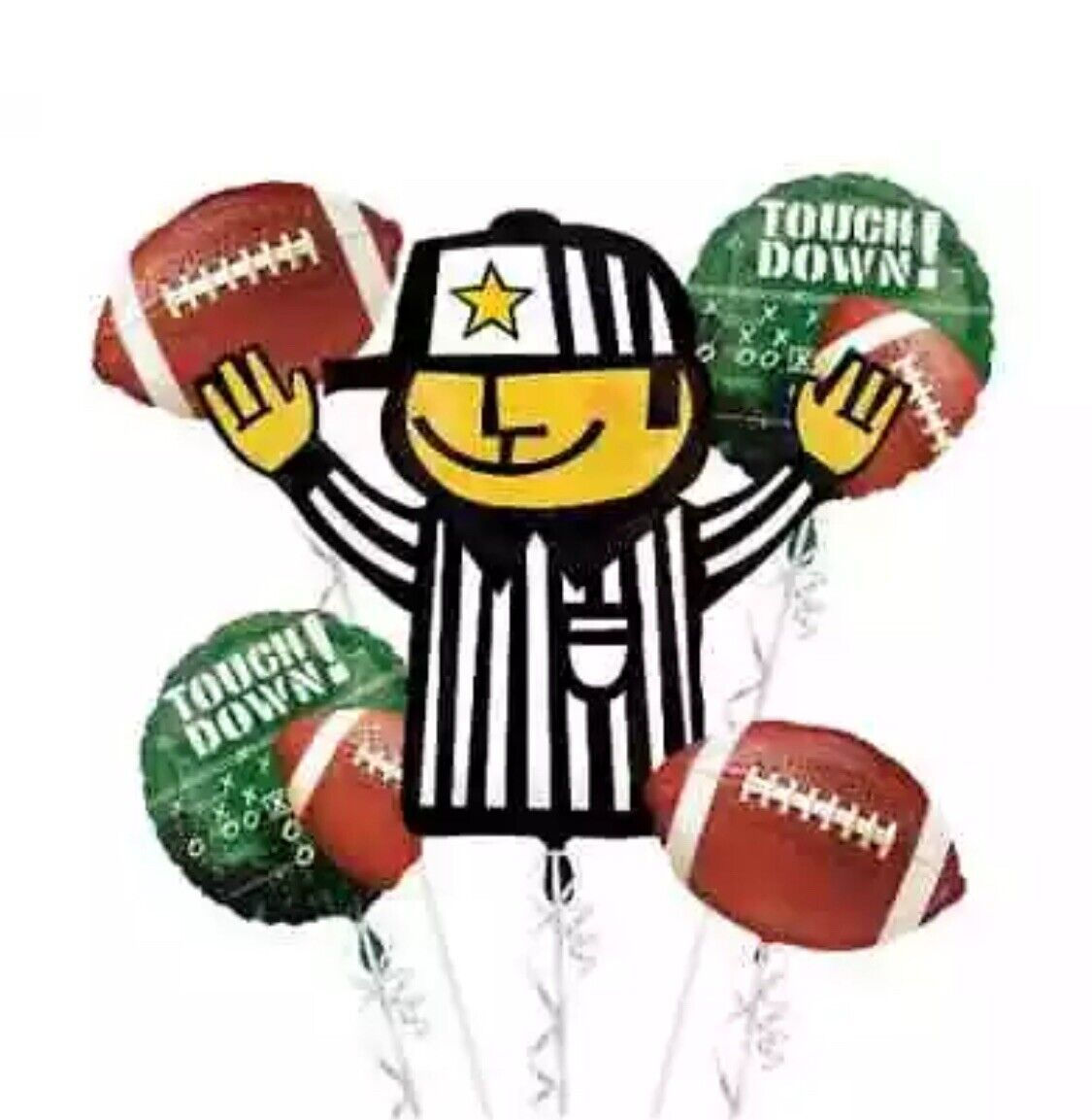 Football 5 foil Set  touch down  referee  sports 