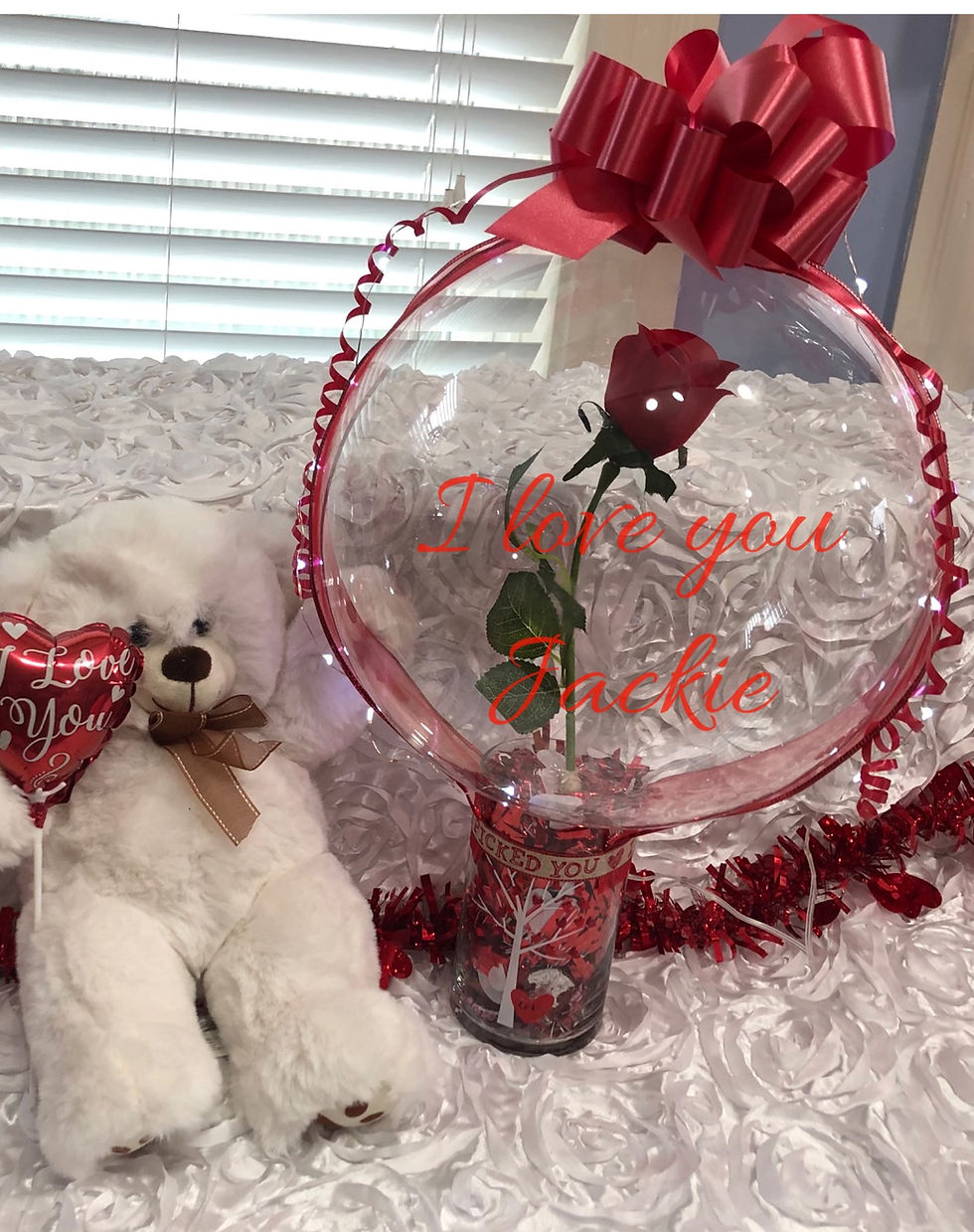 Thumbnail: Led rose stuffed balloon. With 
