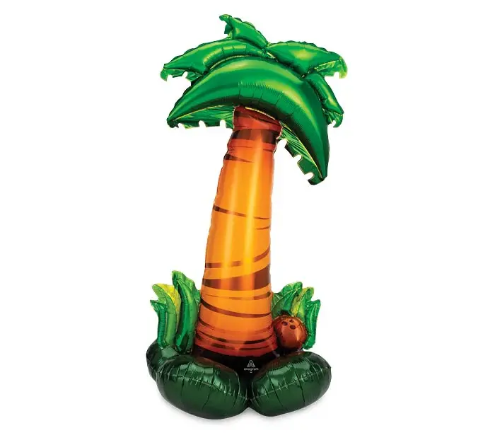 Giant 56” tall freestanding palm tree tiki luau summer