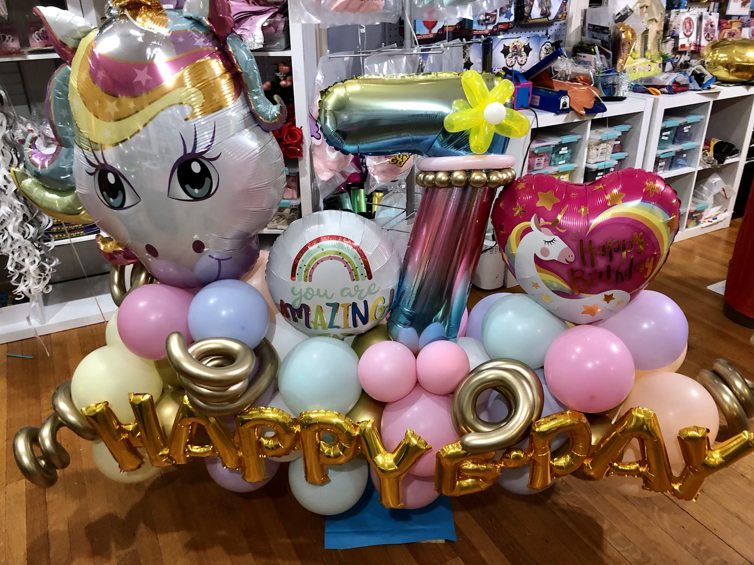 Happy birthday Unicorn display