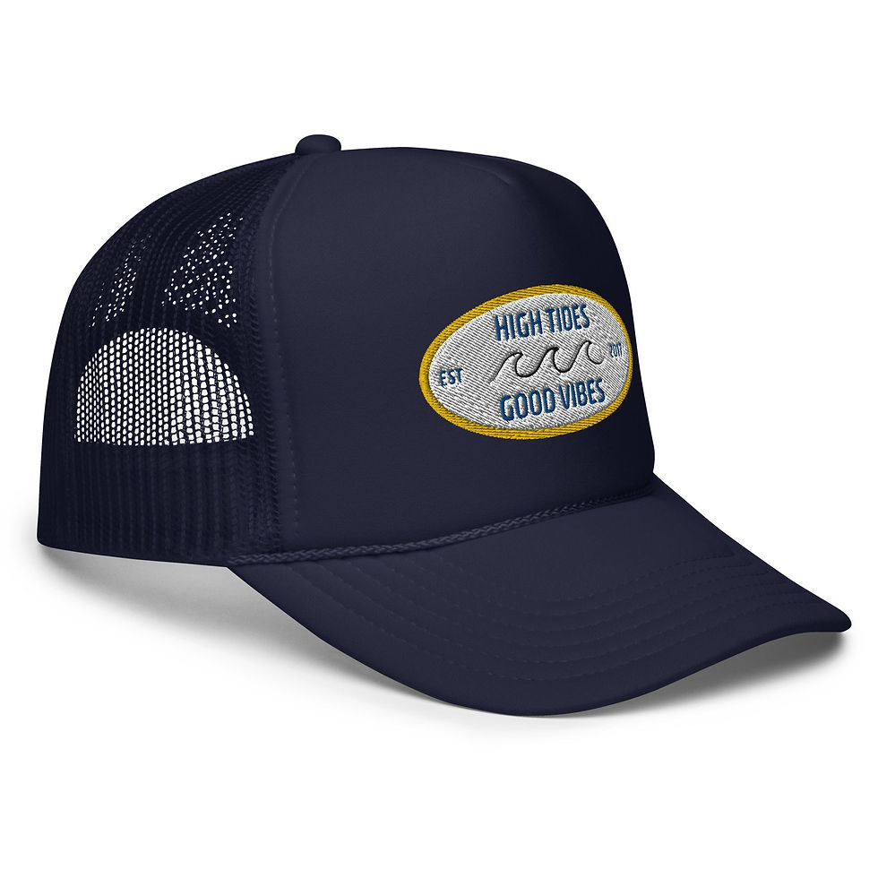 Thumbnail: High Tides Good Vibes Foam Trucker Hat