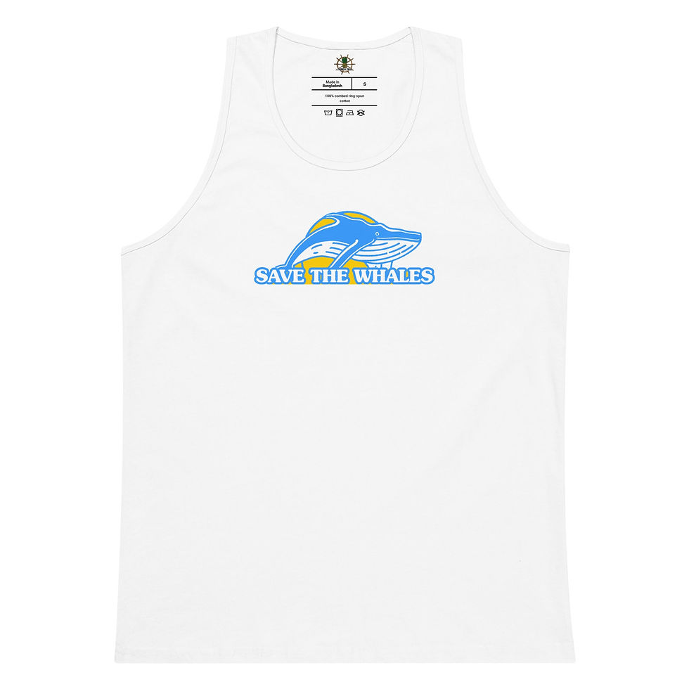 Thumbnail: Men’s Premium Save the Whales Tank Top