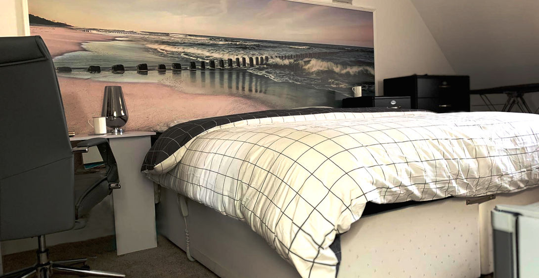 Car interior inspired bedroom