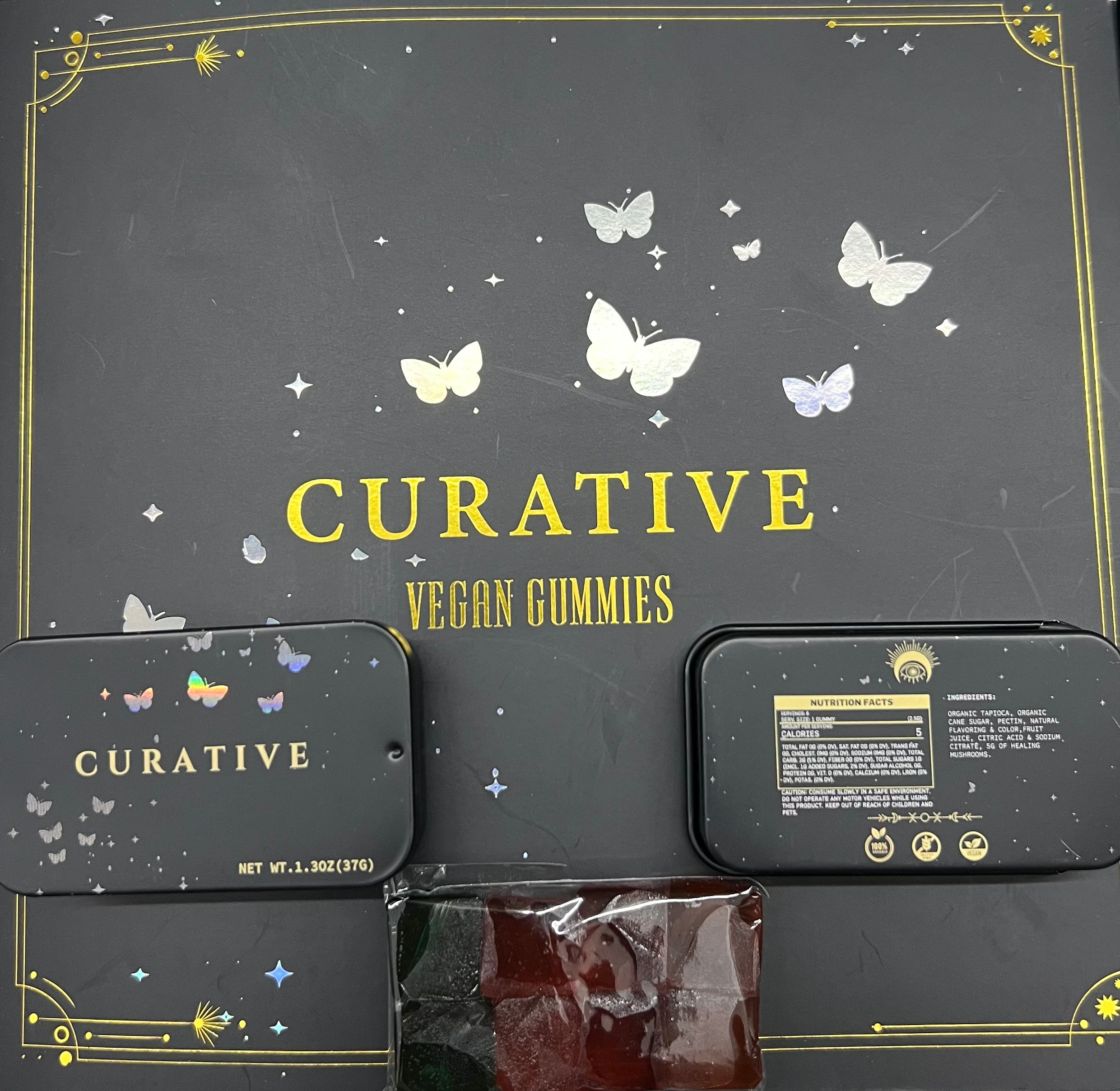 CURATIVE VEGAN SHROOM GUMMIES (INTOWN: $14 / SHIPPED: $15)