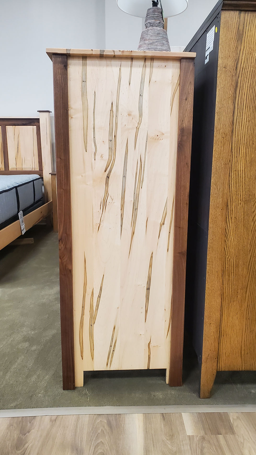 Thumbnail: Amish Crafted Byler Solid Two Tone Wormy Maple