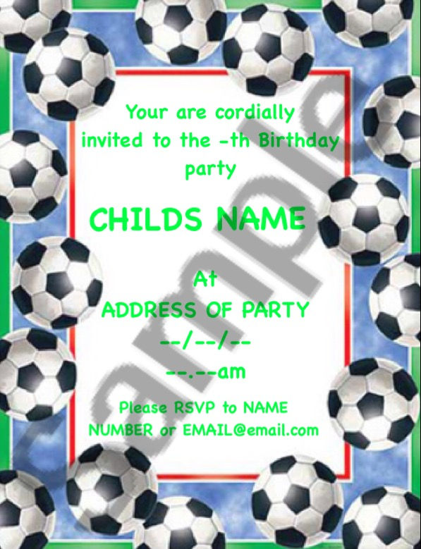 Football Invitation