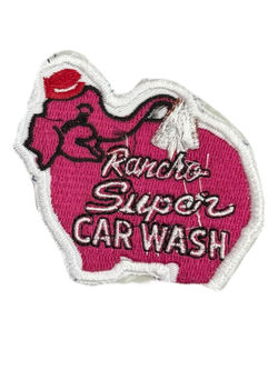 Elephant Car Wash sign Patch