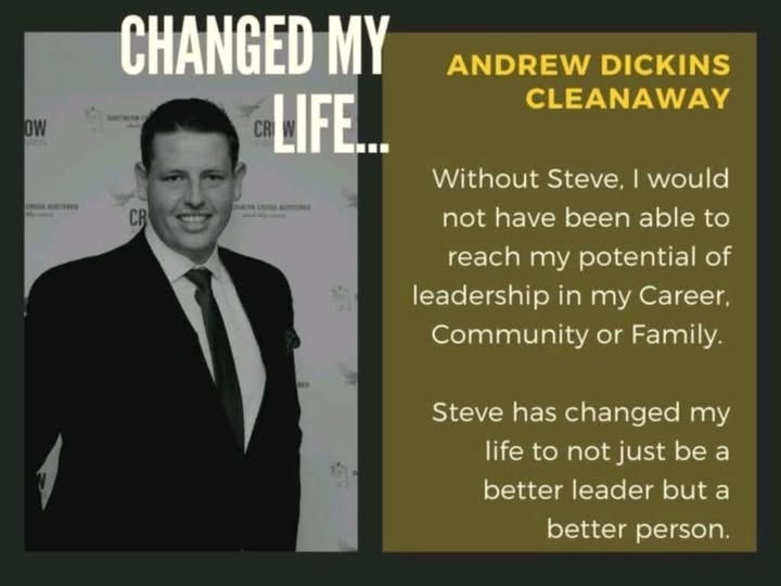 Steve changed my life - RAW Leadership