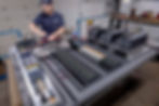 control panel being manufactured