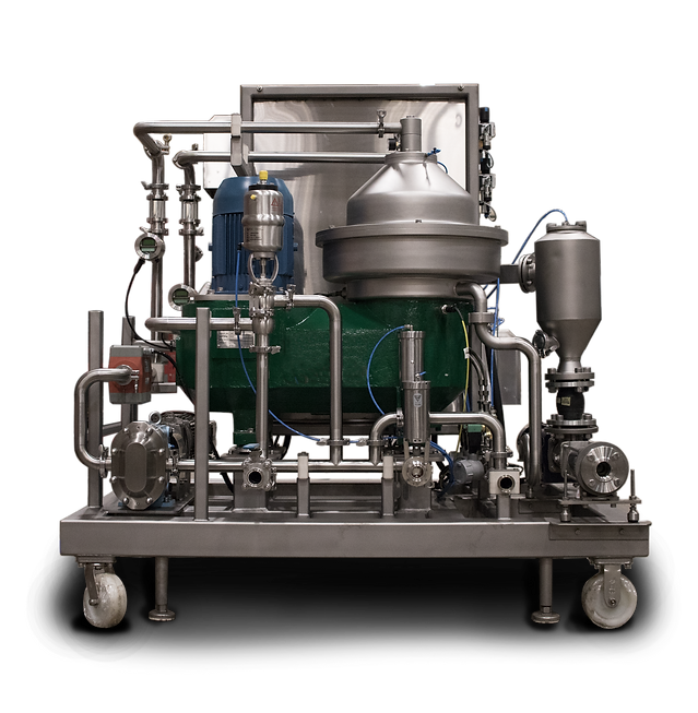 Allieds disc stack centrifuge for craft brewing