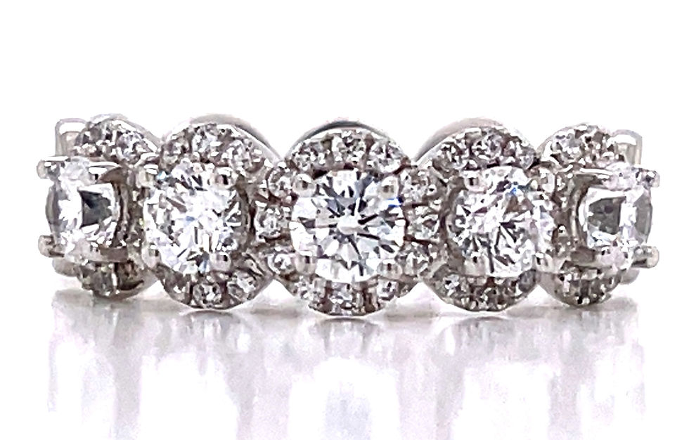 Open Circles Diamond Ring