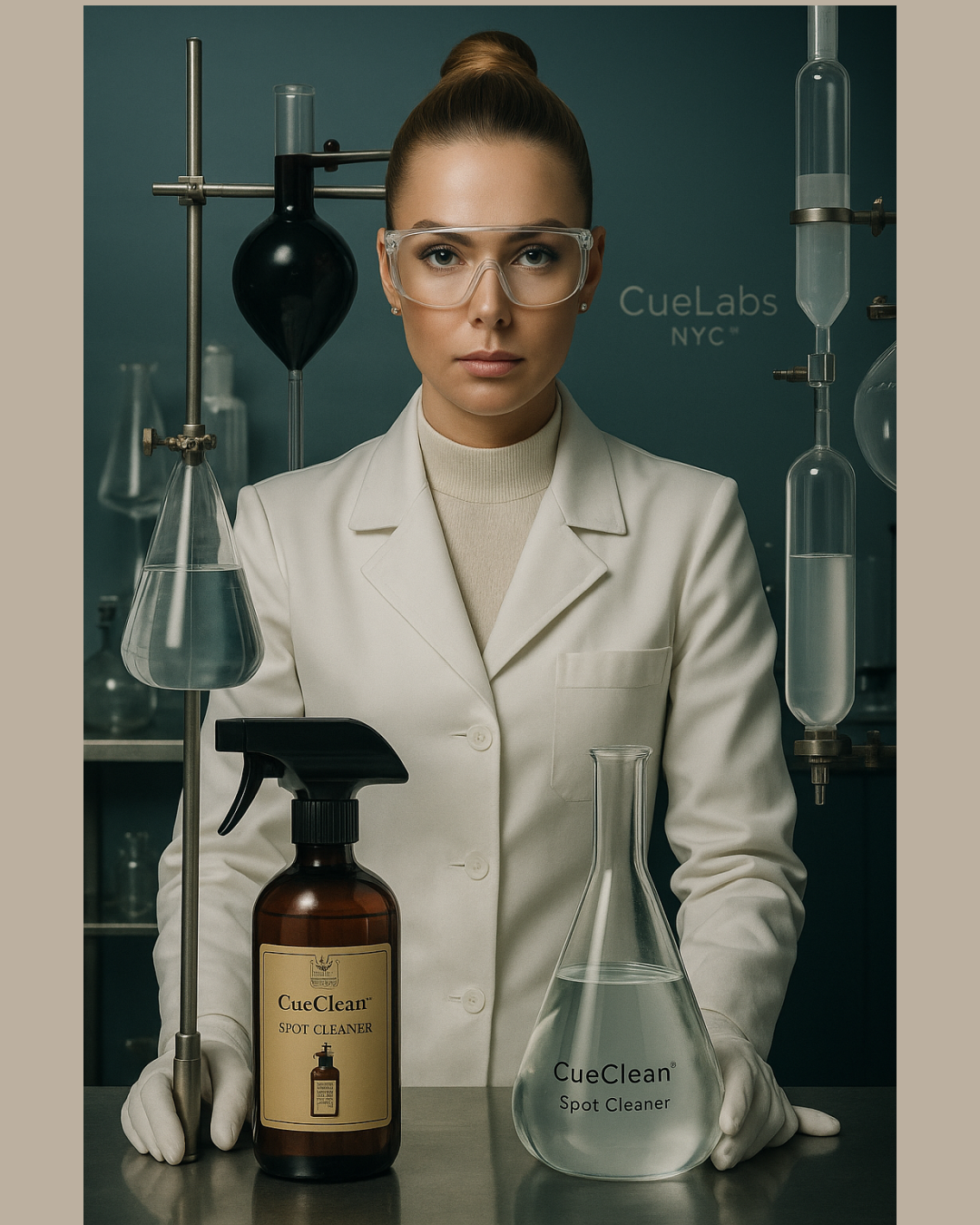 CueClean™ eco-luxury cleaning spray by CueLabs, founded by Nikki Trubetskaya.