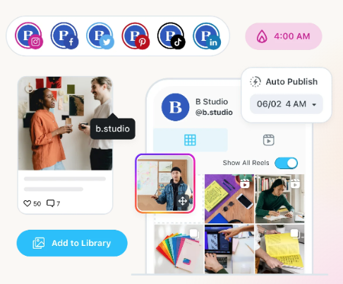Later.com social media posting information