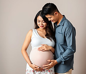 Couple attending birth preparation sesion