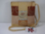 Gold and amber bespoke patchwork bag by BarMadeBags