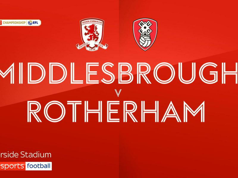 Middlesbrough v Rotherham United